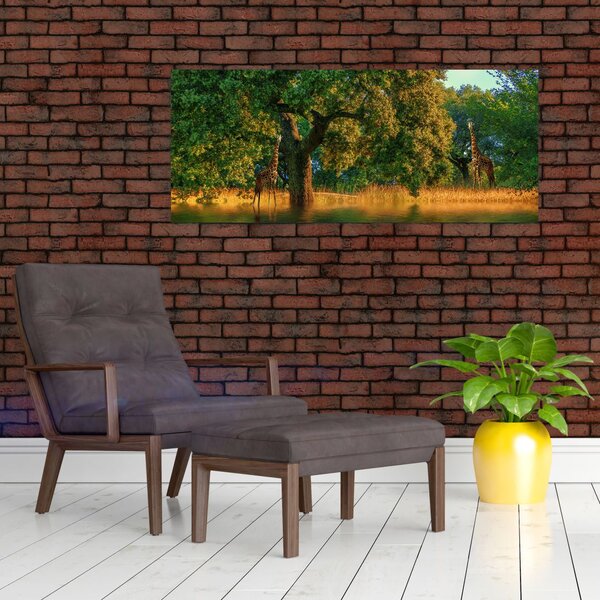 Slika žirafe u divljini (120x50 cm)