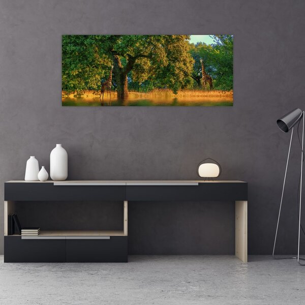 Slika žirafe u divljini (120x50 cm)