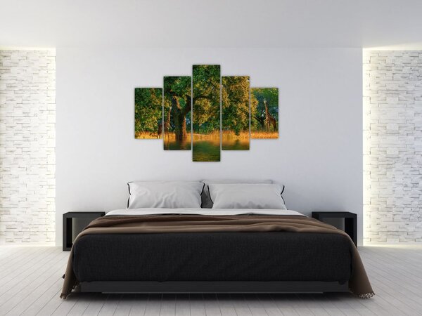 Slika žirafe u divljini (150x105 cm)