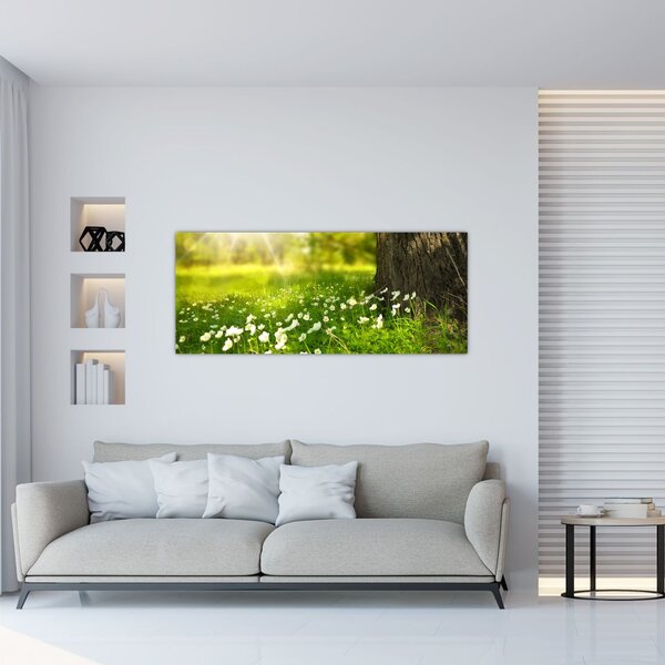 Slika proplanaka i cvijeća (120x50 cm)