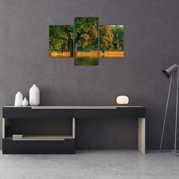 Slika žirafe u divljini (90x60 cm)