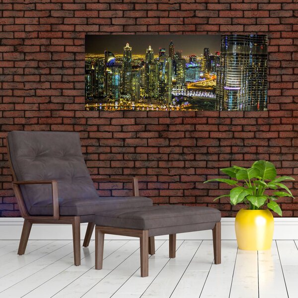 Slika noćnog grada (120x50 cm)