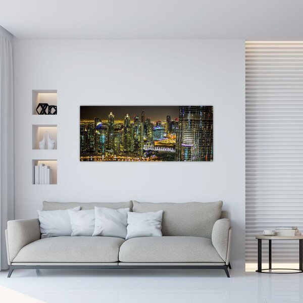 Slika noćnog grada (120x50 cm)