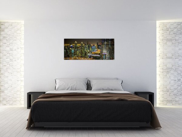 Slika noćnog grada (120x50 cm)