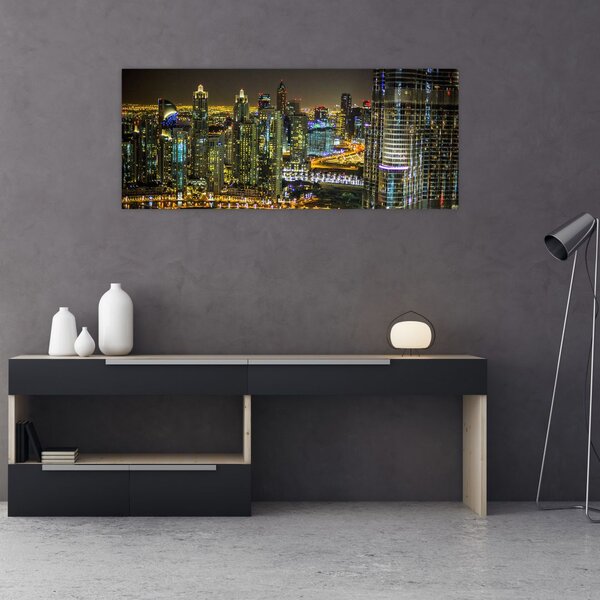 Slika noćnog grada (120x50 cm)