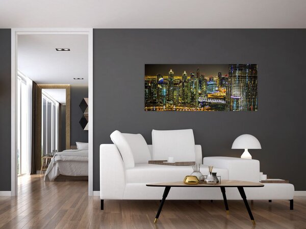 Slika noćnog grada (120x50 cm)