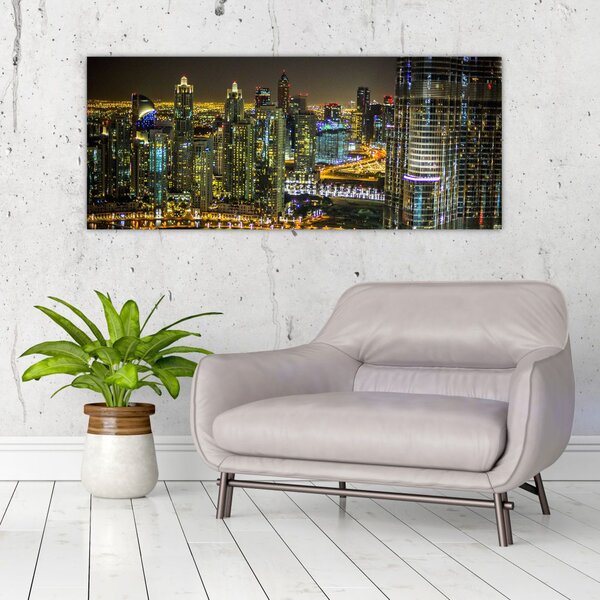 Slika noćnog grada (120x50 cm)