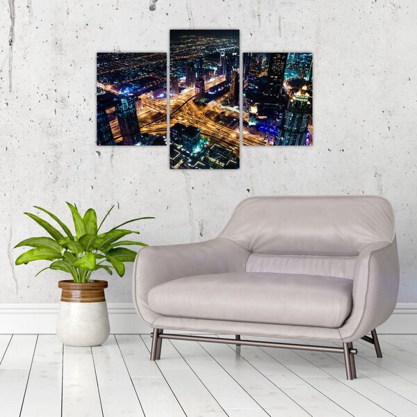 Slika noćnog grada (90x60 cm)
