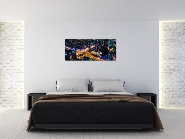 Slika noćnog grada (120x50 cm)