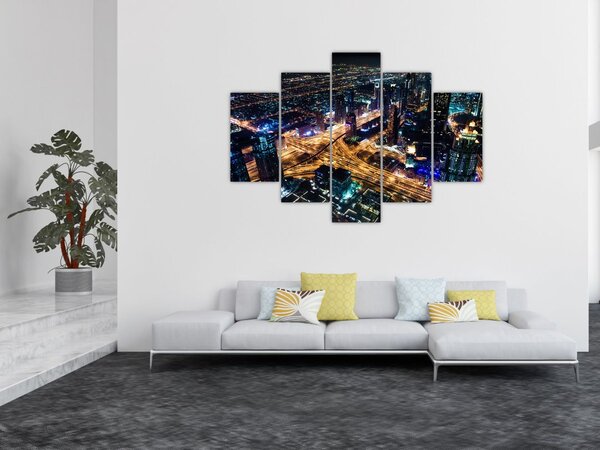 Slika noćnog grada (150x105 cm)