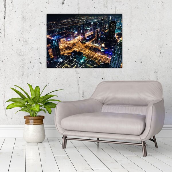 Slika noćnog grada (70x50 cm)