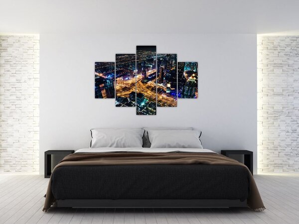 Slika noćnog grada (150x105 cm)