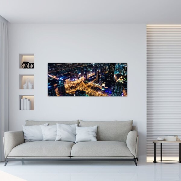 Slika noćnog grada (120x50 cm)