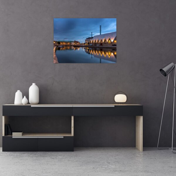Slika vodenog kanala - Göteborg (70x50 cm)