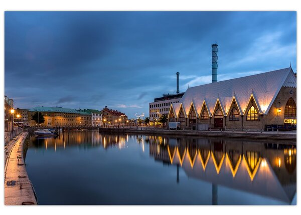 Slika vodenog kanala - Göteborg (90x60 cm)