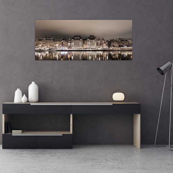 Slika grada u polumraku (120x50 cm)