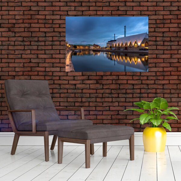 Slika vodenog kanala - Göteborg (90x60 cm)