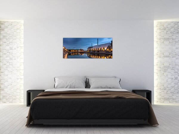 Slika vodenog kanala - Göteborg (120x50 cm)