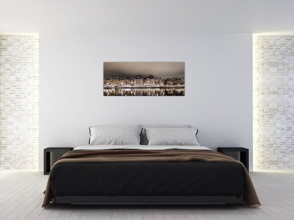 Slika grada u polumraku (120x50 cm)