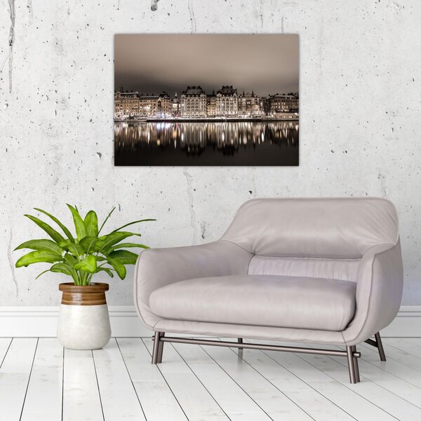Slika grada u polumraku (70x50 cm)