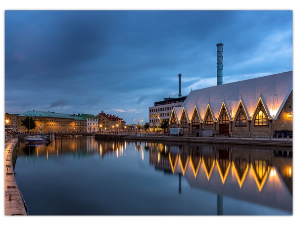 Slika vodenog kanala - Göteborg (70x50 cm)