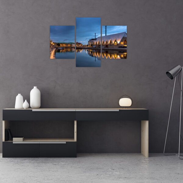 Slika vodenog kanala - Göteborg (90x60 cm)