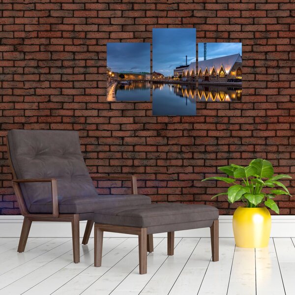 Slika vodenog kanala - Göteborg (90x60 cm)