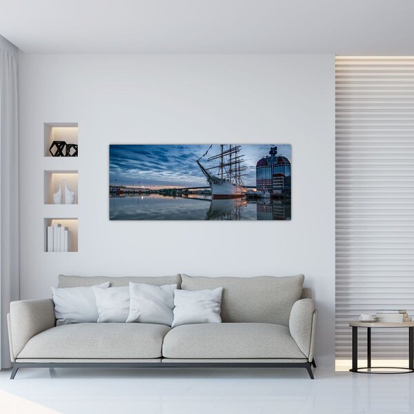 Slika jedrilice (120x50 cm)