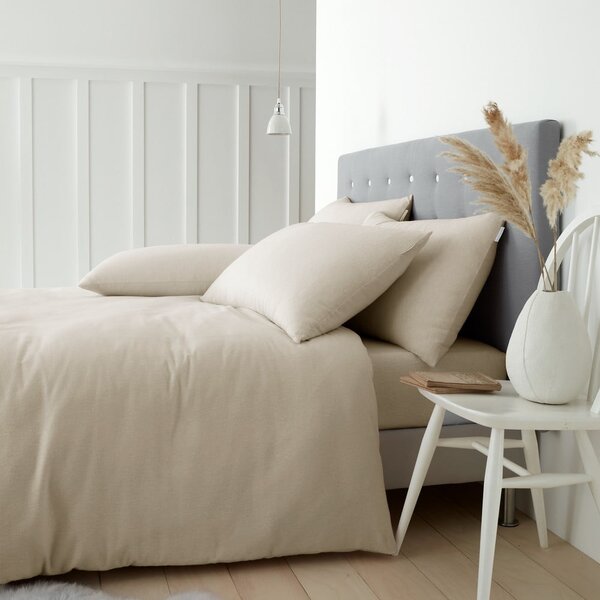Bež pamučna posteljina za bračni krevet 200x200 cm – Catherine Lansfield