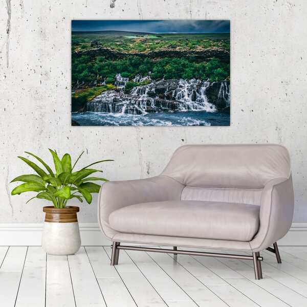 Slika slapova u prirodi (90x60 cm)