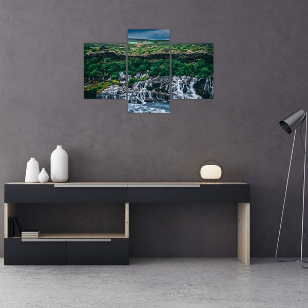 Slika slapova u prirodi (90x60 cm)