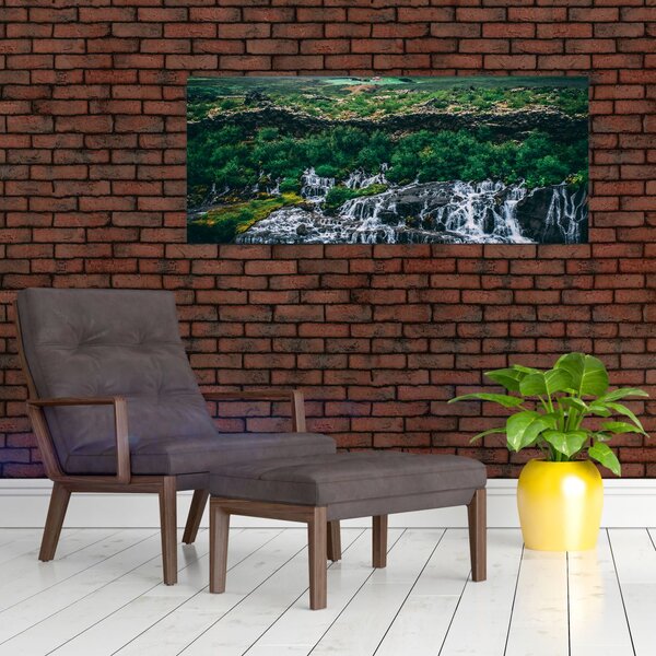 Slika slapova u prirodi (120x50 cm)