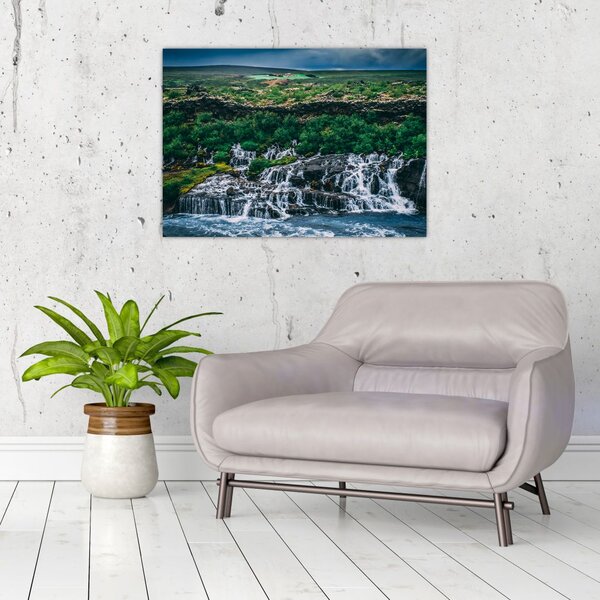 Slika slapova u prirodi (70x50 cm)