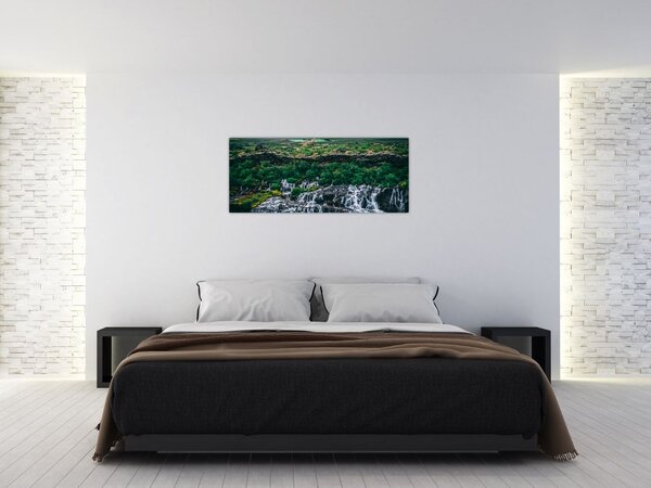 Slika slapova u prirodi (120x50 cm)