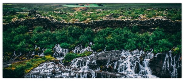 Slika slapova u prirodi (120x50 cm)