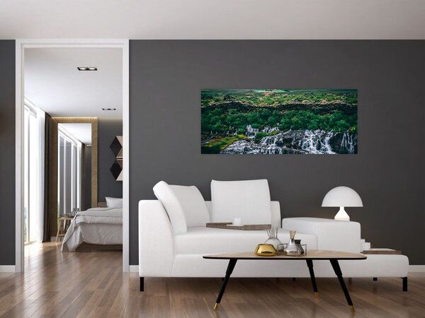 Slika slapova u prirodi (120x50 cm)