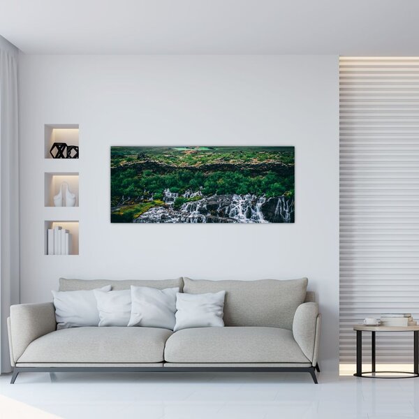 Slika slapova u prirodi (120x50 cm)