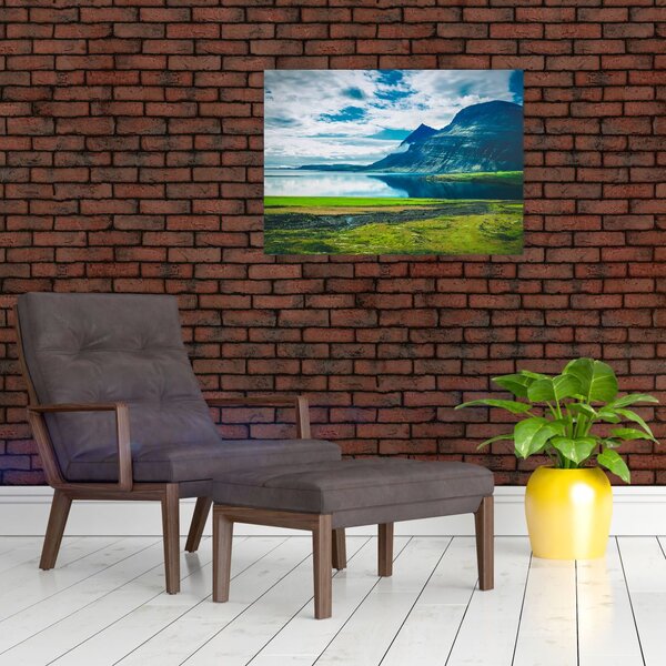 Slika jezera s planinama (70x50 cm)