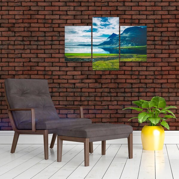 Slika jezera s planinama (90x60 cm)