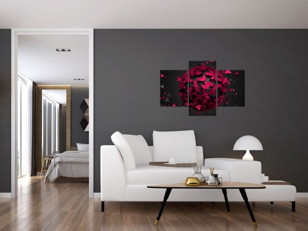 3D apstraktna slika (90x60 cm)