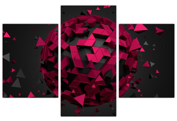 3D apstraktna slika (90x60 cm)