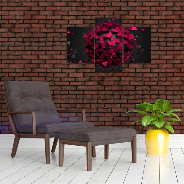 3D apstraktna slika (90x60 cm)