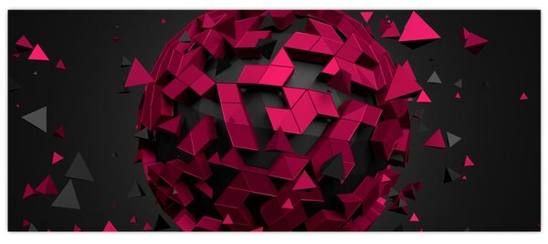 3D apstraktna slika (120x50 cm)
