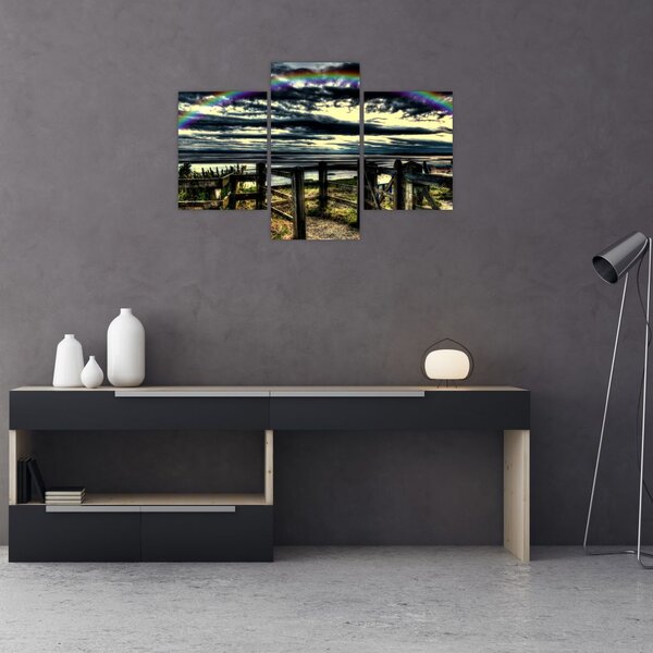 Slika duge nad morem (90x60 cm)
