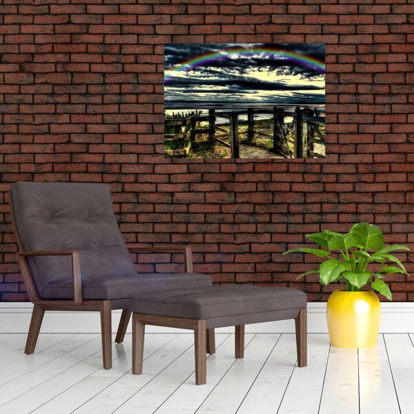 Slika duge nad morem (70x50 cm)