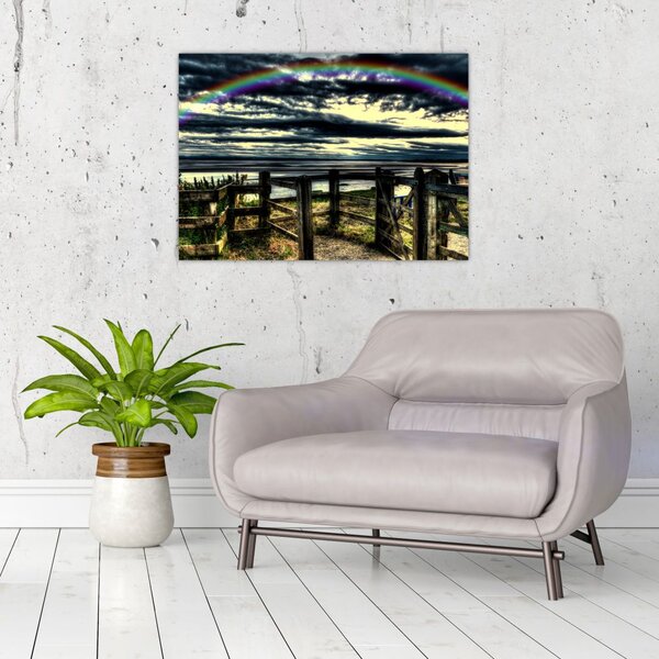 Slika duge nad morem (70x50 cm)