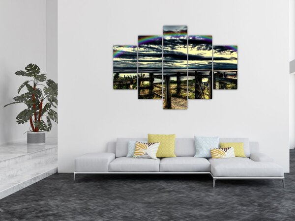 Slika duge nad morem (150x105 cm)