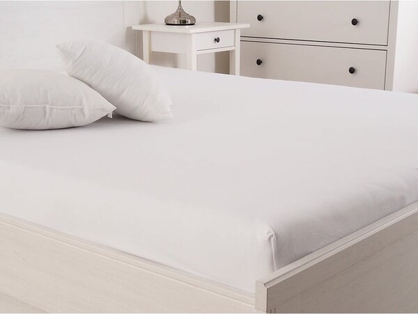 Bijela plahta s gumom 200x200 cm – B.E.S