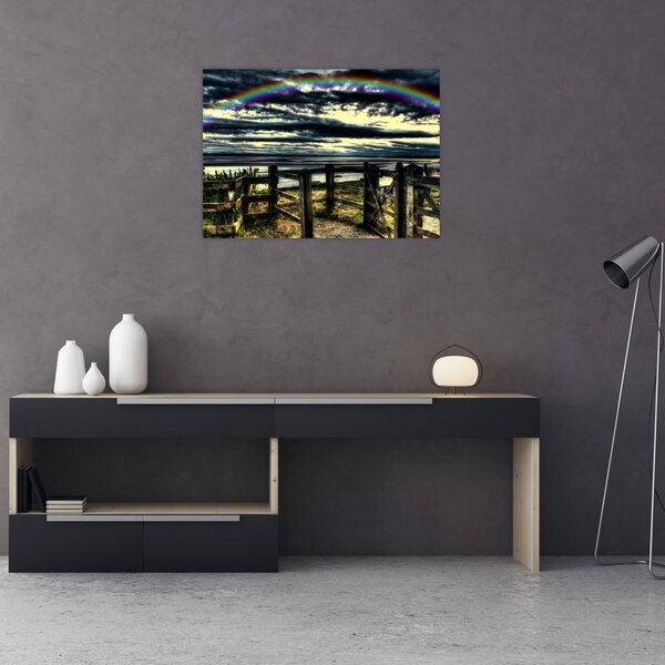 Slika duge nad morem (70x50 cm)