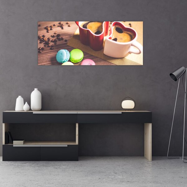Slika kave i makarona (120x50 cm)